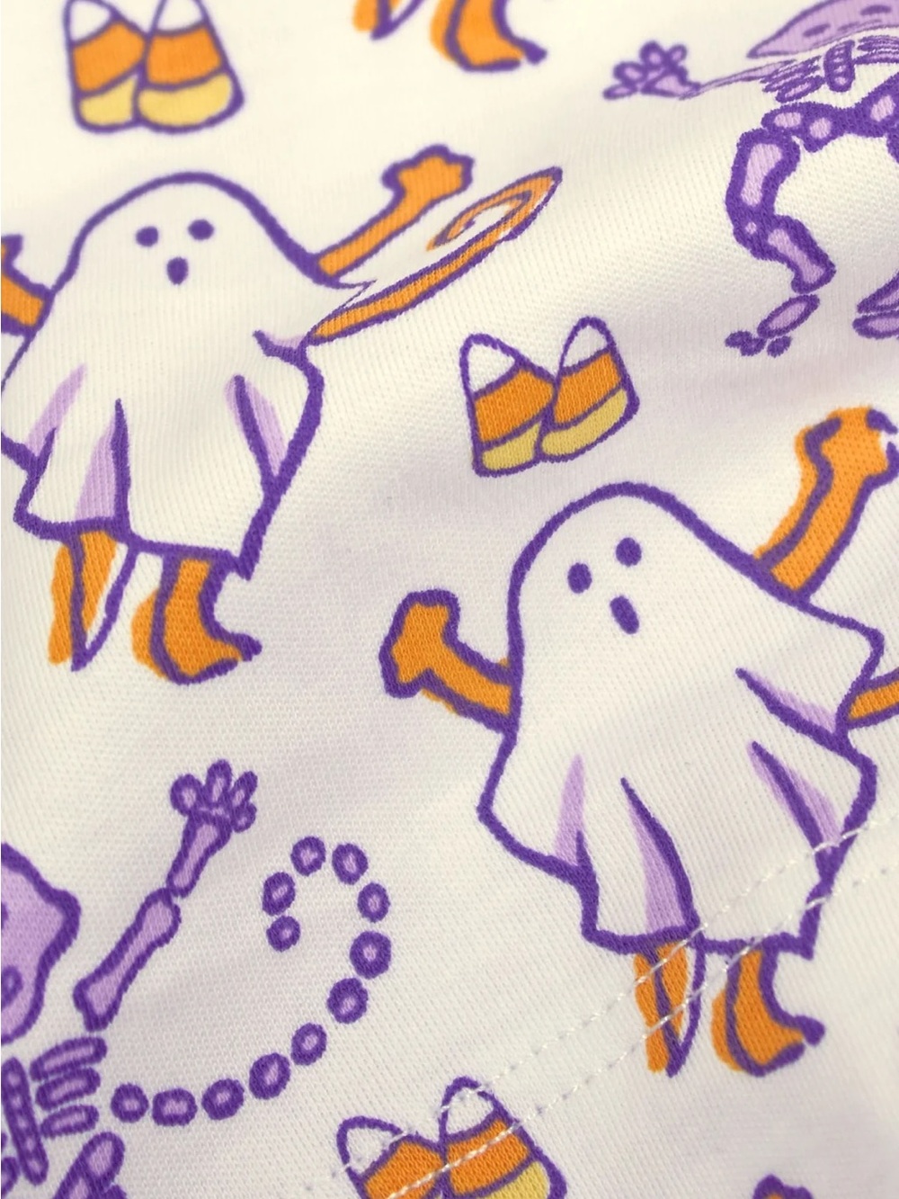 Roller Rabbit Halloween TRICK OR TREAT Button-Front Pajama Set size small HTF - Picture 2 of 5